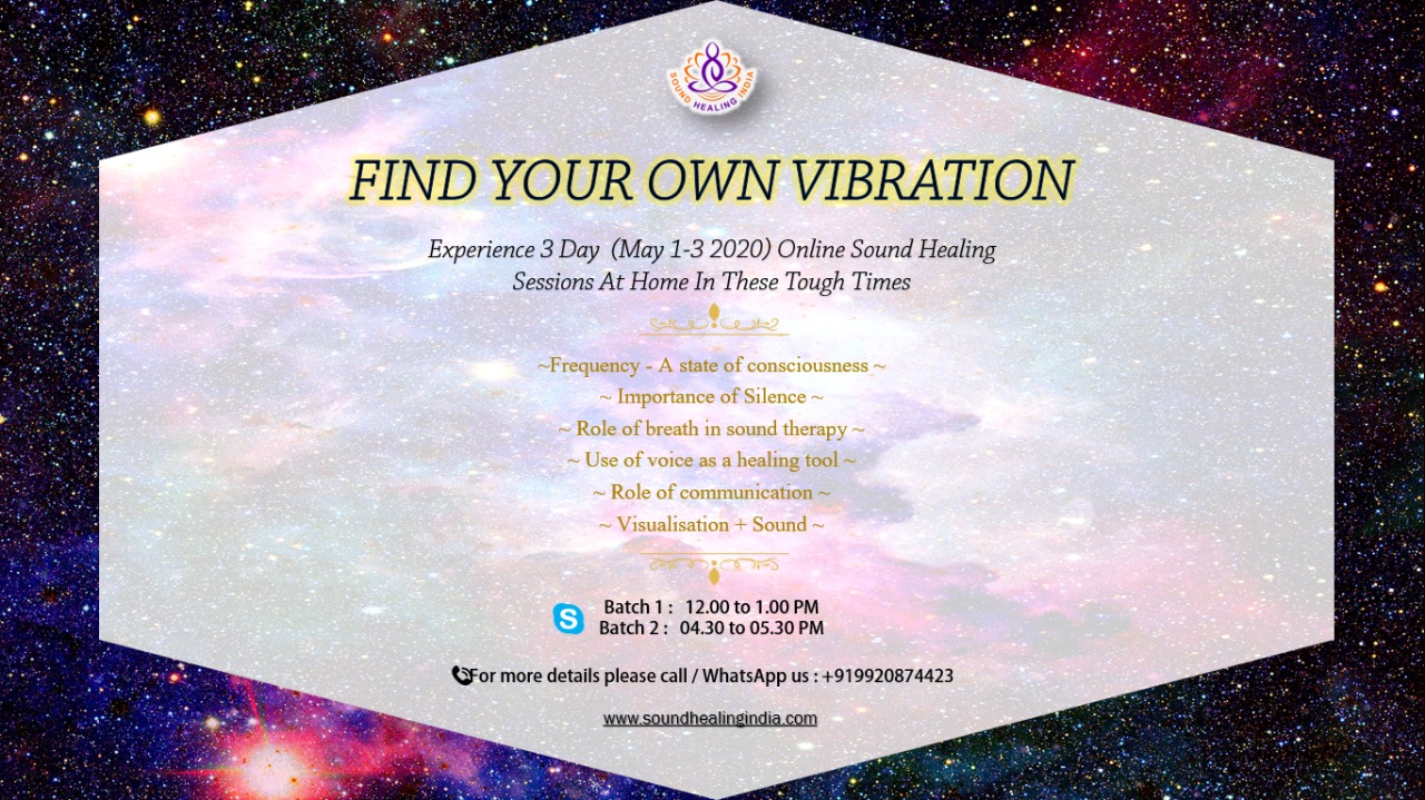 Online Sound Healing Webinar: Find your Own Vibration, Mumbai, Maharashtra, India