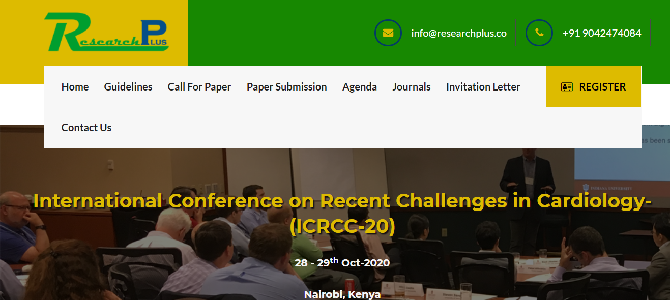 International Conference on Recent Challenges in Cardiology-(ICRCC-20), Nairobi, Kenya