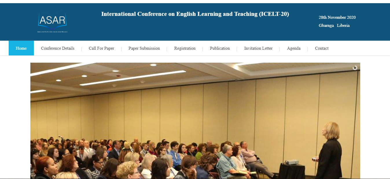 International Conference on English Learning and Teaching (ICELT-20), Gbarnga   Liberia, Liberia