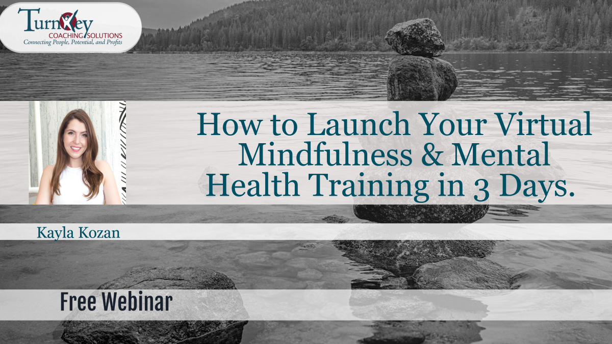 How To Launch Your Virtual Mindfulness & Mental Health Training In 3 Days, Houston, Texas, United States