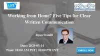 Working from Home? Five Tips for Clear Written Communication
