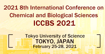 2021 8th International Conference on Chemical and Biological Sciences (ICCBS 2021), Tokyo, Japan