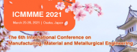 2021 The 6th International Conference on Manufacturing, Material and Metallurgical Engineering (ICMMME 2021)