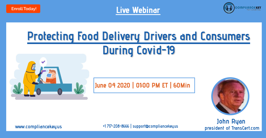 Protecting Food Delivery Drivers and Consumers During Covid-19, Middletown, Delaware, United States