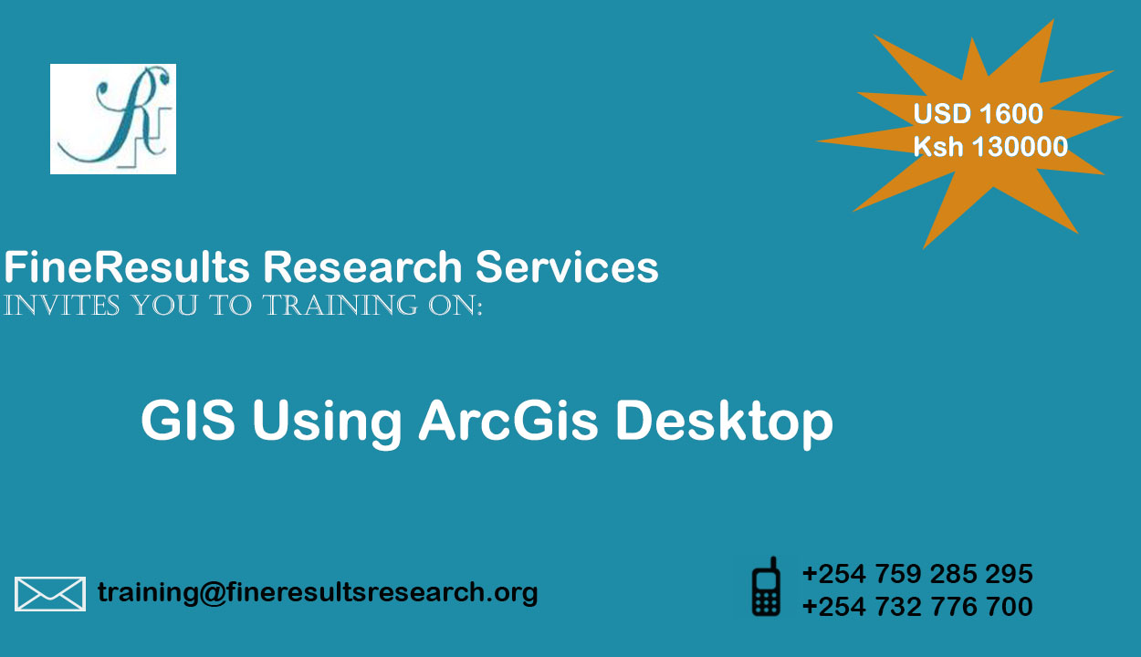 GIS Using ArcGIS Desktop Training, Westlands, Nairobi, Kenya