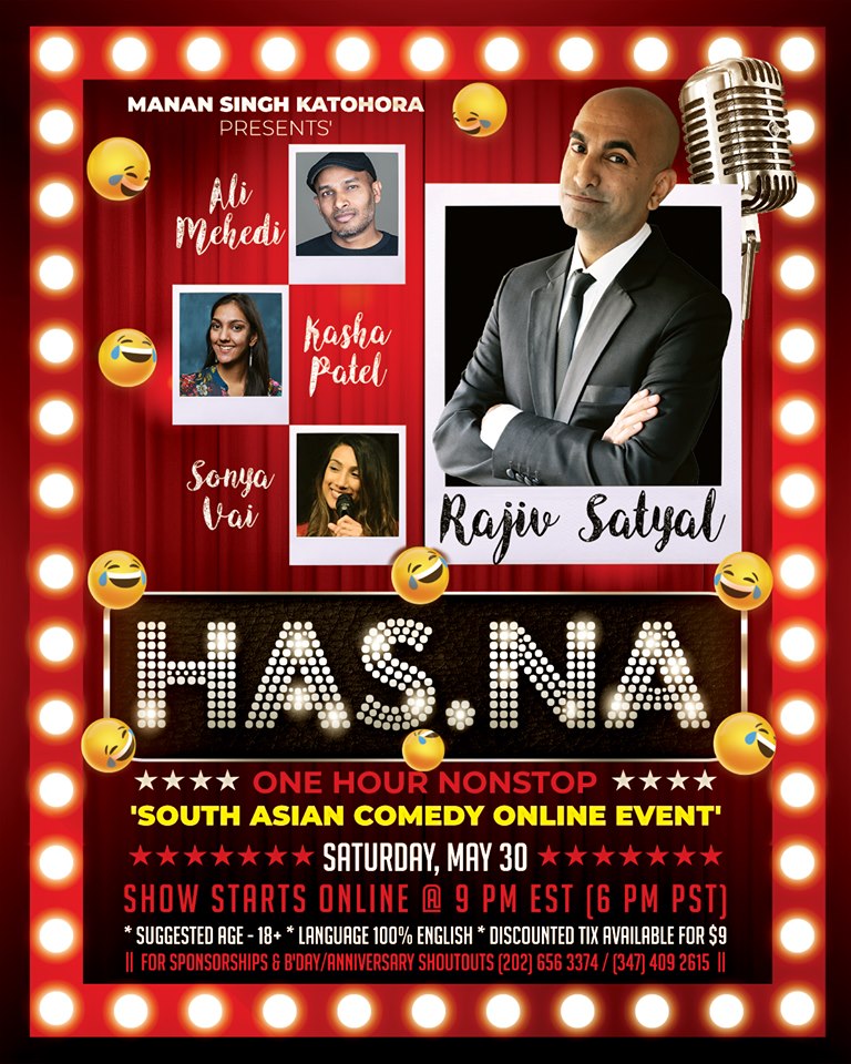 'HAS.NA' - (One Hour Nonstop) South Asian Comedy, New York, United States