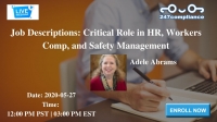 Job Descriptions: Critical Role in HR, Workers Comp, and Safety Management