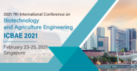 2021 7th International Conference on Biotechnology and Agriculture Engineering (ICBAE 2021)