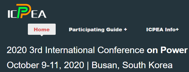 2020 3rd International Conference on Power and Energy Applications (ICPEA 2020), Busan, South korea