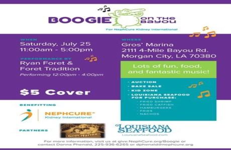 2nd Annual Boogie on the Bayou-A Benefit for NephCure Kidney International, Morgan City, Louisiana, United States