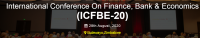 International Conference On Finance, Bank & Economics (ICFBE-20)