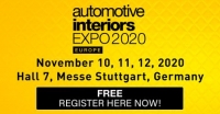 Automotive Interiors Expo Europe 2020 - Stuttgart, Germany - November 10-12
