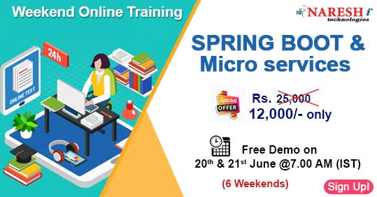 Spring Boot & Micro Services Weekend Online Training, Hyderabad, Andhra Pradesh, India