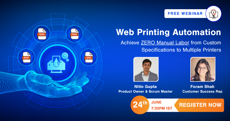 Web Printing Automation: Zero Manual Labor from Custom Specifications to Multiple Printers, Ahmedabad, Gujarat, India