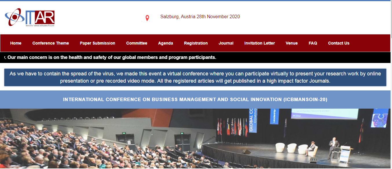 International Conference on Business Management and Social Innovation, Salzburg, Austria,Salzburg,Austria