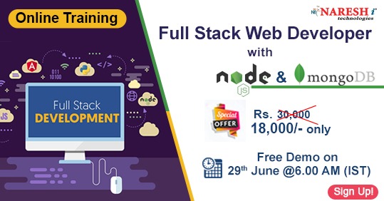 Full Stack Web Developer with Node and MongoDB Online Training, Hyderabad, Andhra Pradesh, India