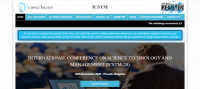 INTERNATIONAL CONFERENCE ON SCIENCE TECHNOLOGY AND MANAGEMENT (ICSTM-20)