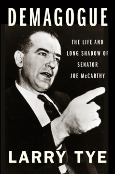 Larry Tye with Demagogue: The Life and Long Shadow of Senator Joe McCarthy, Boston, Massachusetts, United States