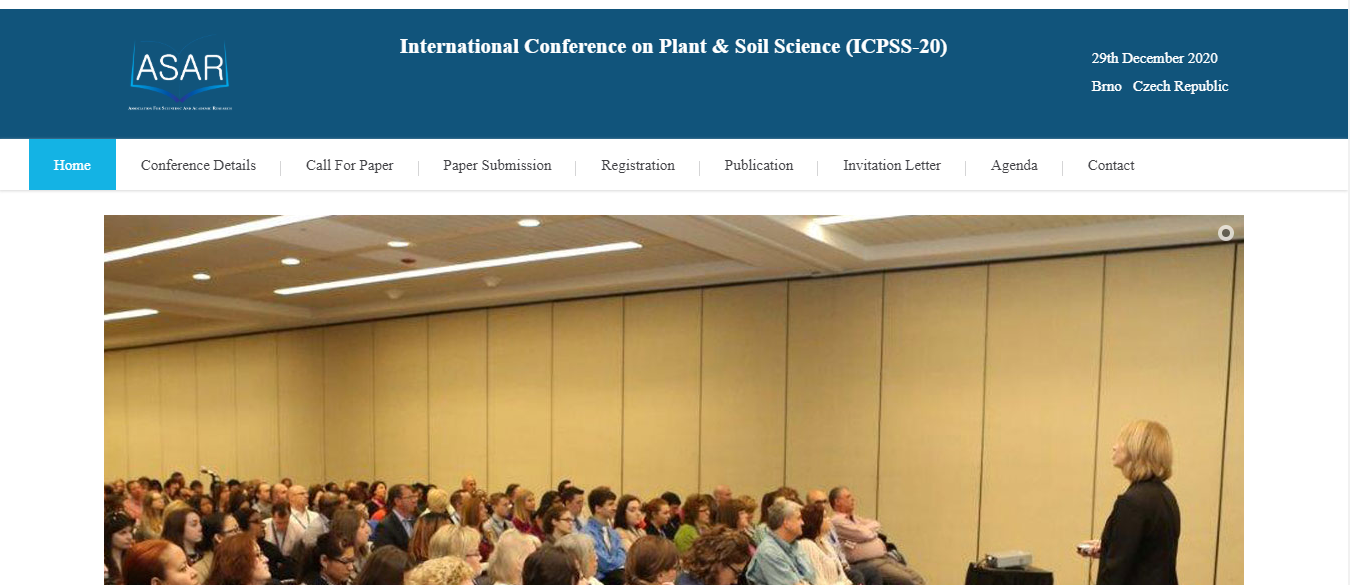 International Conference on Plant & Soil Science (ICPSS-20), Brno Czech Republic, Czech Republic