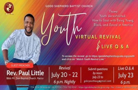Good Shepherd Baptist Church Virtual Youth Revival, Augusta, Georgia, United States