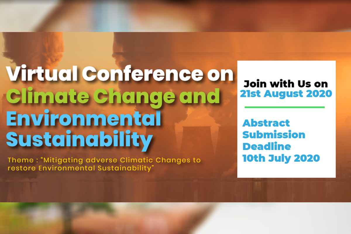 Virtual Conference on Climate Change and Environmental Sustainability 2020, Online