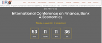 International Conference on Finance, Bank & Economics(ICFBE-20)