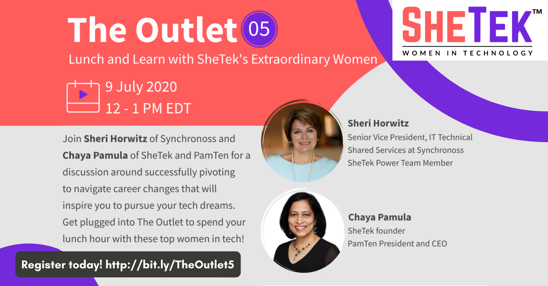 The Outlet  Episode 5: Lunch & Learn with SheTek's Extraordinary Women, Princeton, New Jersey, United States