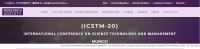 INTERNATIONAL CONFERENCE ON SCIENCE TECHNOLOGY AND MANAGEMENT(ICSTM-20)
