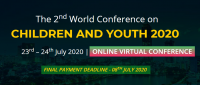 2nd World Conference on Children and Youth – (CCY 2020)