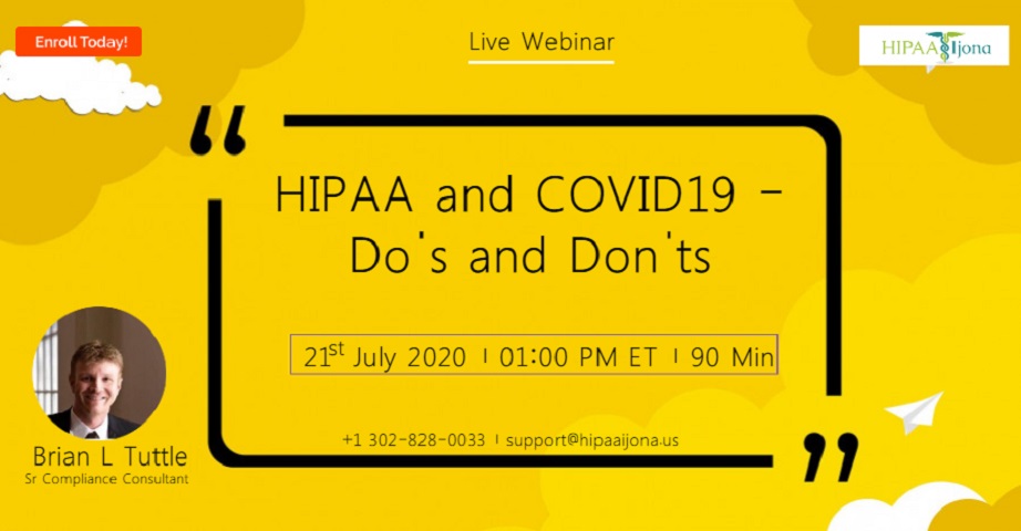 HIPAA and COVID -19 - Do's and Don'ts, Middletown,DE,USA,Delaware,United States