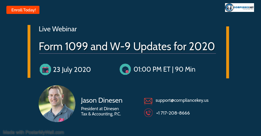 Form 1099 and W-9 Updates for 2020, Middletown,DE,USA,Delaware,United States