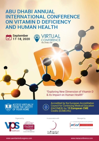 (VIRTUAL CONFERENCE) Abu Dhabi Annual Intl Conference on Vitamin D Deficiency and Human Health, Abu Dhabi, United Arab Emirates