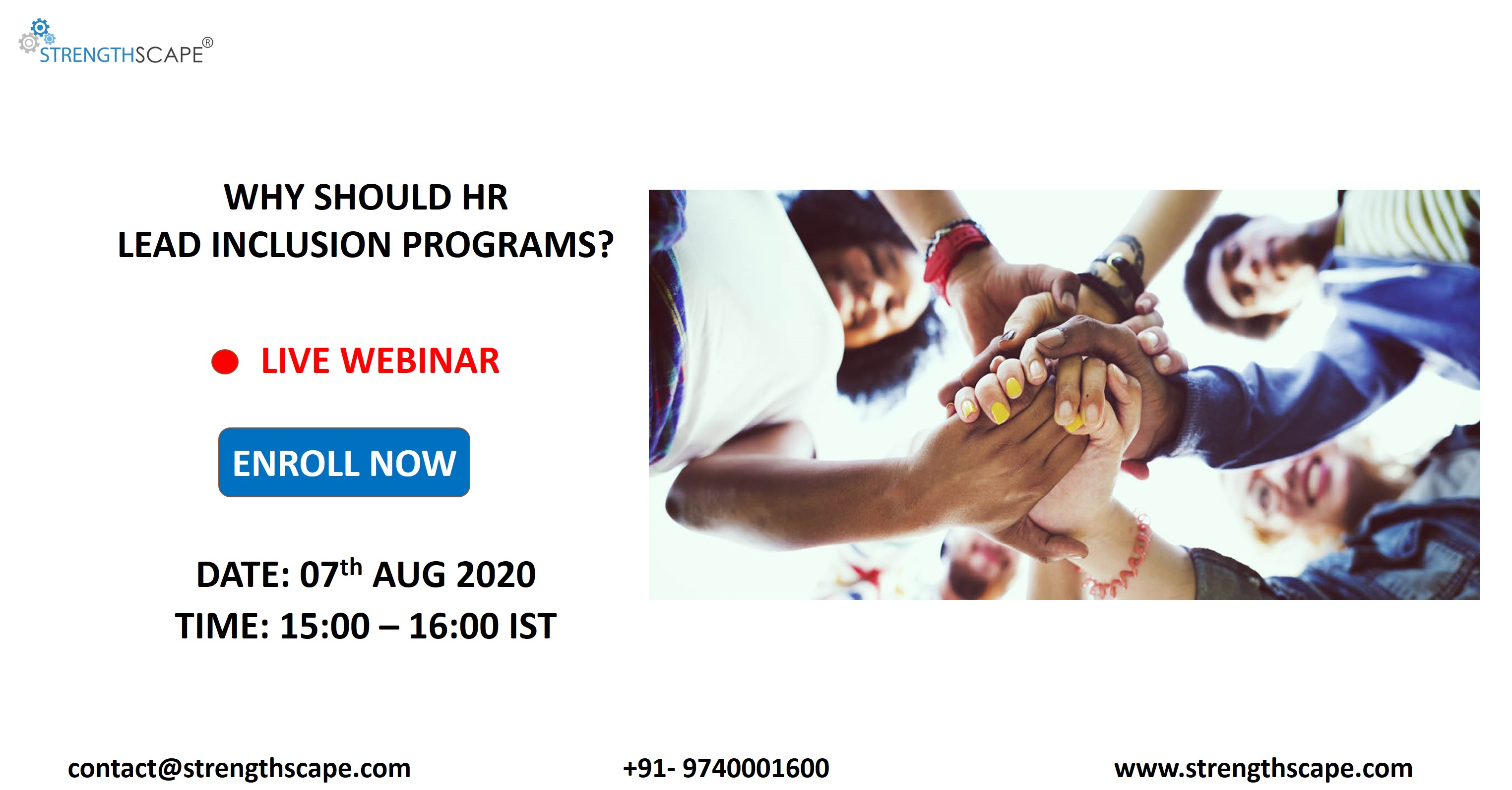 [Free Webinar] Why should HR lead Inclusion programs?, Bangalore Rural, Karnataka, India