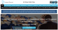 International Conference on Mathematical ,Computational Sciences and Management (ICMACOSCMA-20)
