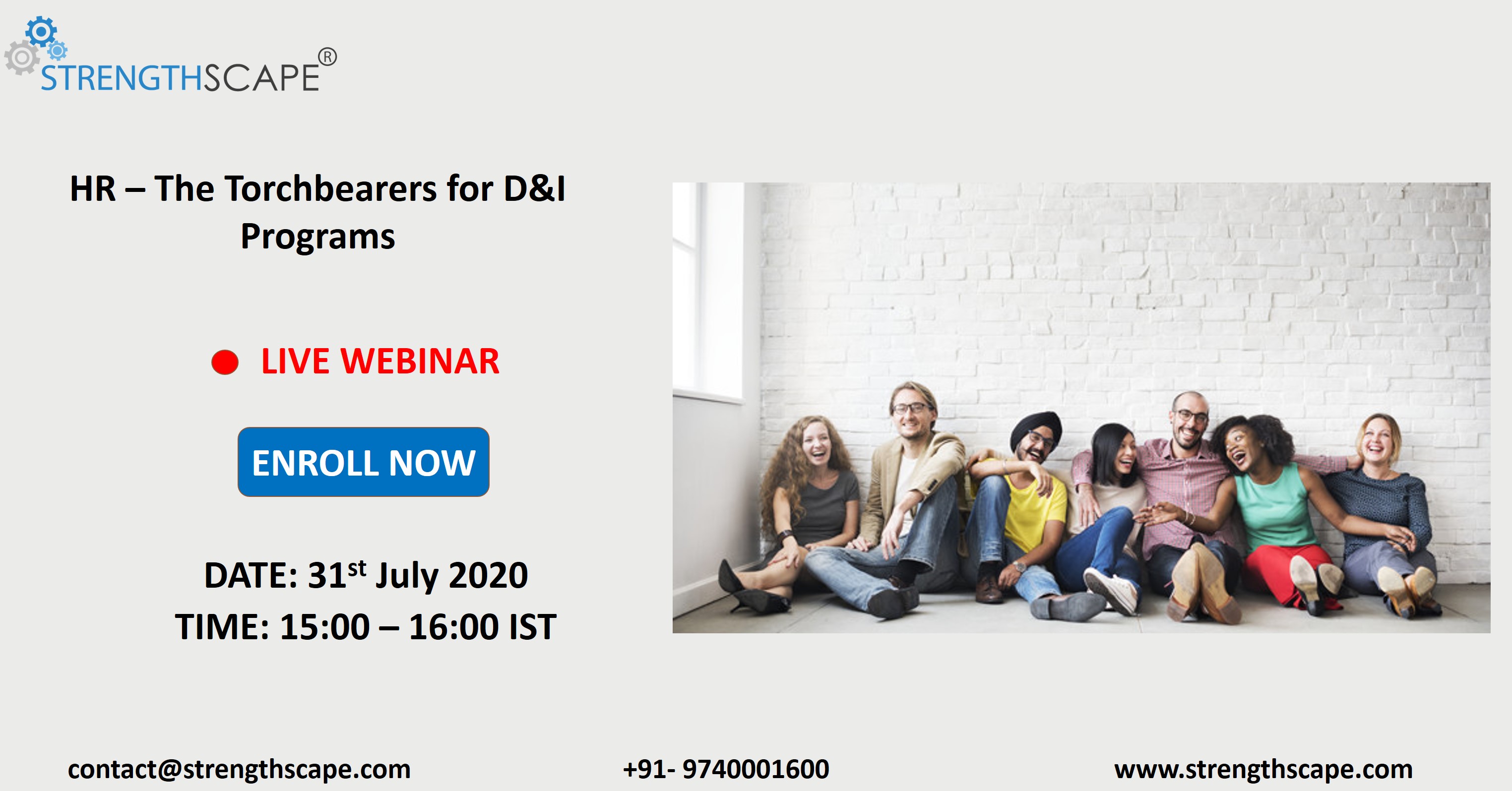 [Webinar] HR – The Torchbearers for D&I Programs, Bangalore Rural, Karnataka, India