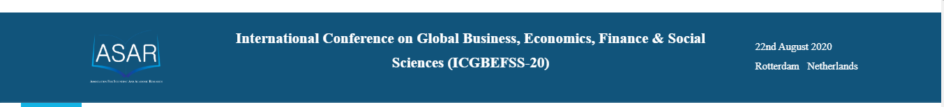 International Conference on Global Business, Economics, Finance & Social Sciences (ICGBEFSS-20), Rotterdam Netherlands, Netherlands