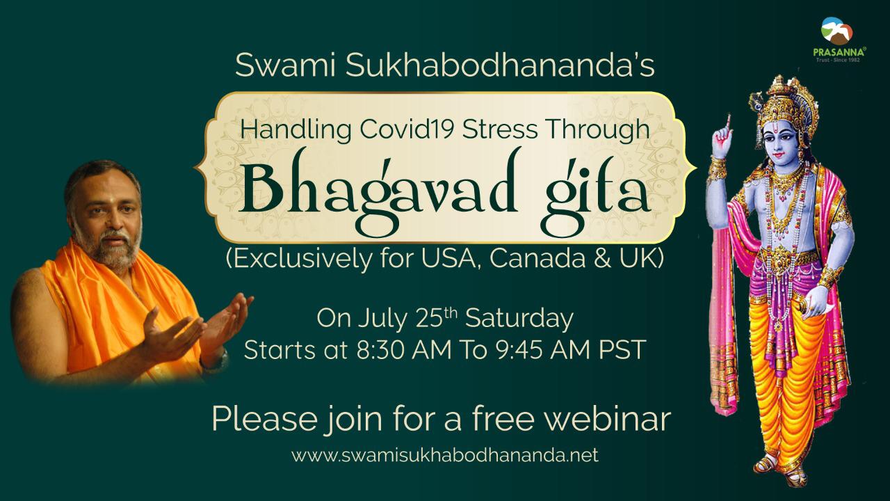 FREE webinar  on Handling Covid19 Stress Through Bhagavad Gita, Santa Clara, California, United States