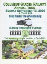 Columbus Garden Railway annual outdoor backyard tour