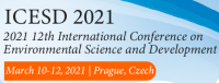 2021 12th International Conference on Environmental Science and Development (ICESD 2021)