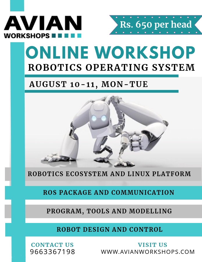 Online Workshop on Robotics Operating System, Bangalore, Karnataka, India