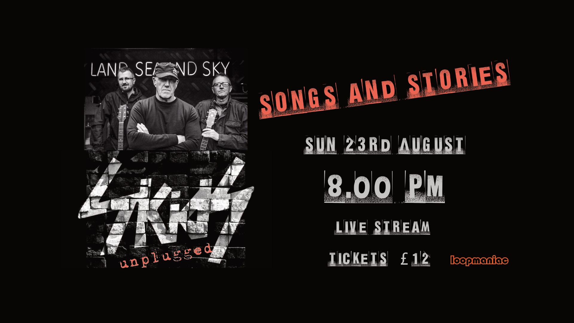 The SKIDS unplugged - Songs and Stories Live Stream, Dunfermline, Fife, United Kingdom