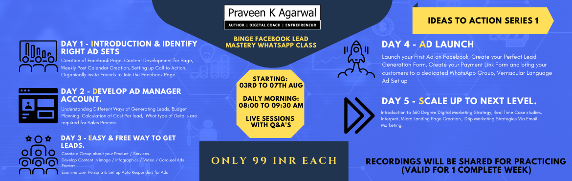 PKA Binge Facebook Lead Mastery Class, Hyderabad, Telangana, India
