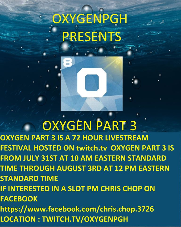 Oxygen Part 3, Westmoreland, Pennsylvania, United States