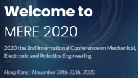 2020 the 2nd International Conference on Mechanical, Electronic and Robotics Engineering (MERE 2020)