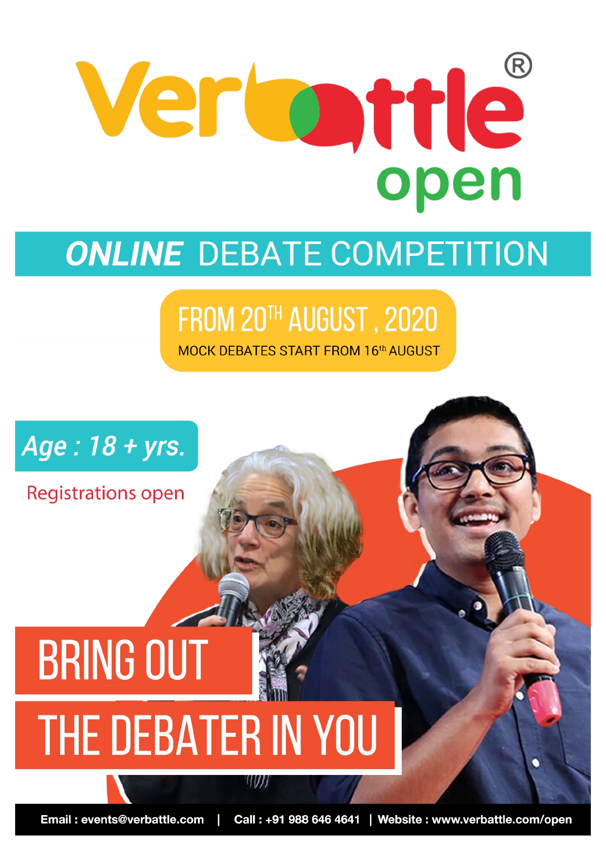 Verbattle OPEN Online Debate Competition, Bangalore, Karnataka, India