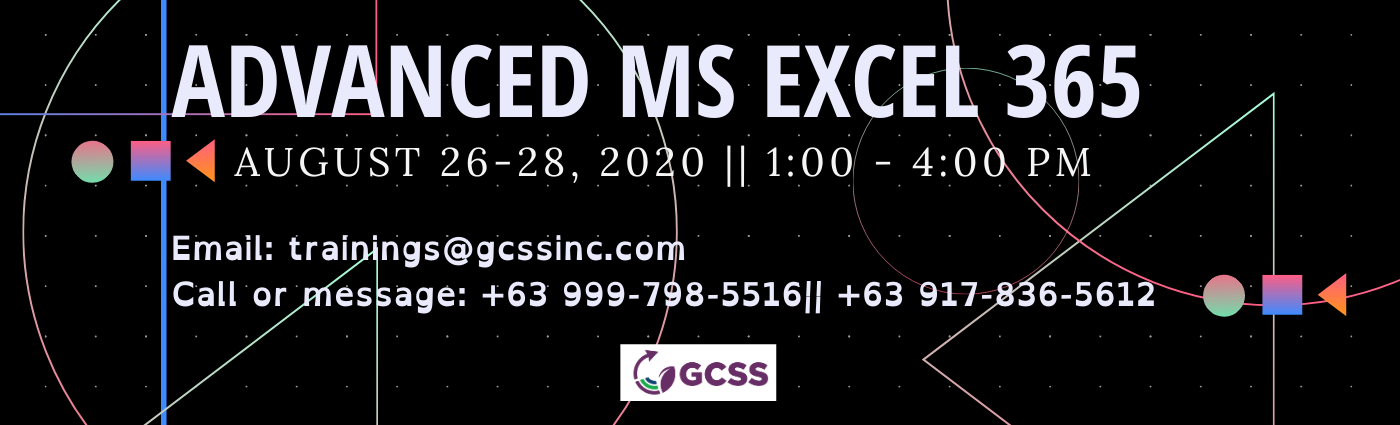 Advanced MS Excel 365, Manila, National Capital Region, Philippines