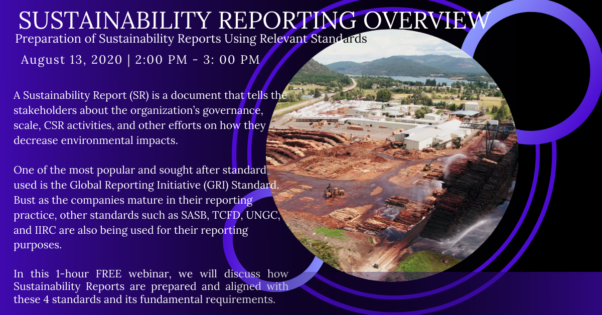 Sustainability Reporting Overview, Manila, National Capital Region, Philippines