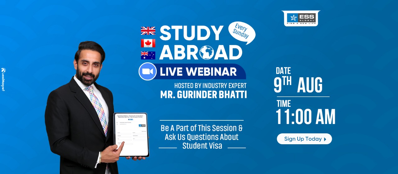 Study Abroad Webinar Hosted by Mr. Gurinder Bhatti, Chandigarh, India