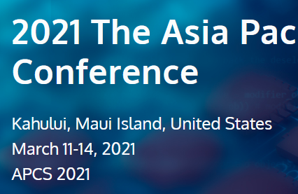 2021 The Asia Pacific Computer Systems Conference (APCS 2021), Maui Island, United States
