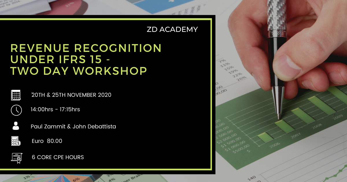 Revenue Recognition Under IFRS 15 - Two day workshop, Mosta, Northern Harbour, Malta